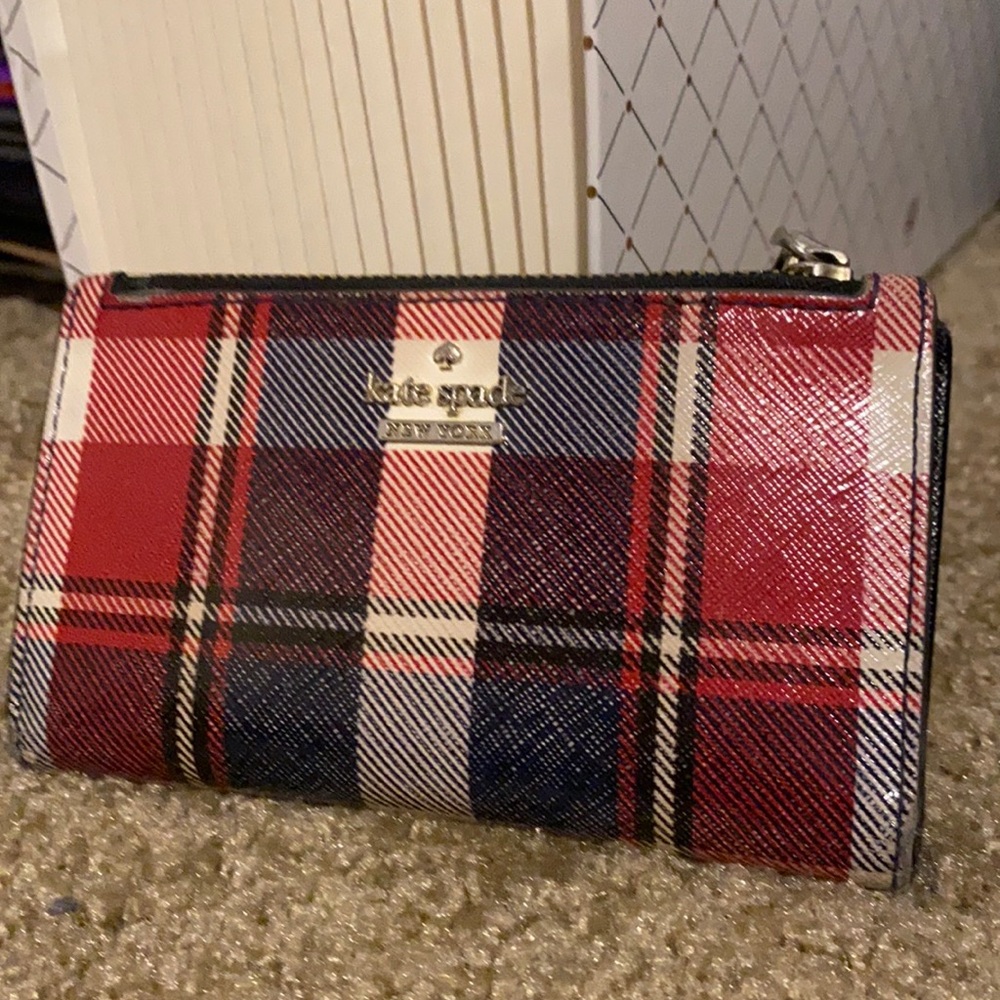 Plaid Kate Spade Wallet